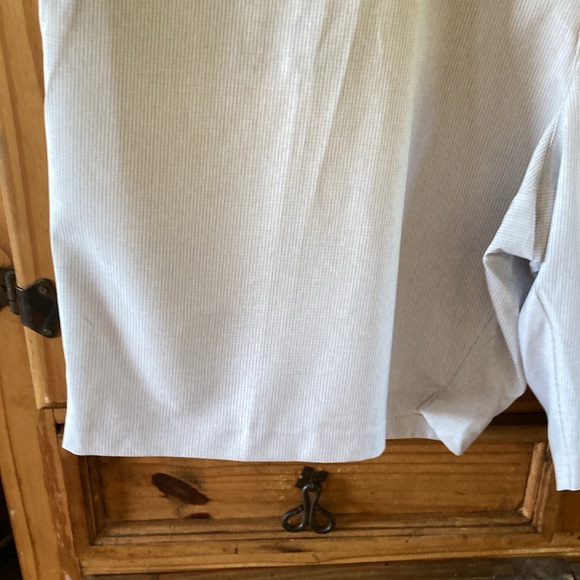 Men’s Callaway white gray blue plaid flat front chino shorts size 56 - NWT - Picture 3 of 9